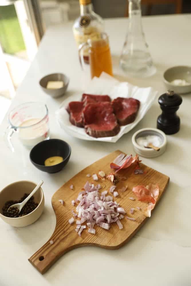 Ingredients laid out on a counter